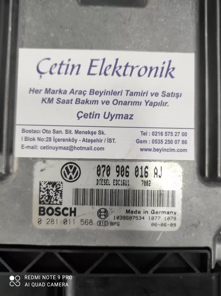 070 906 016 AJ BOSCH 0281011568 070906016AJ CETİNELEKTIRONİK