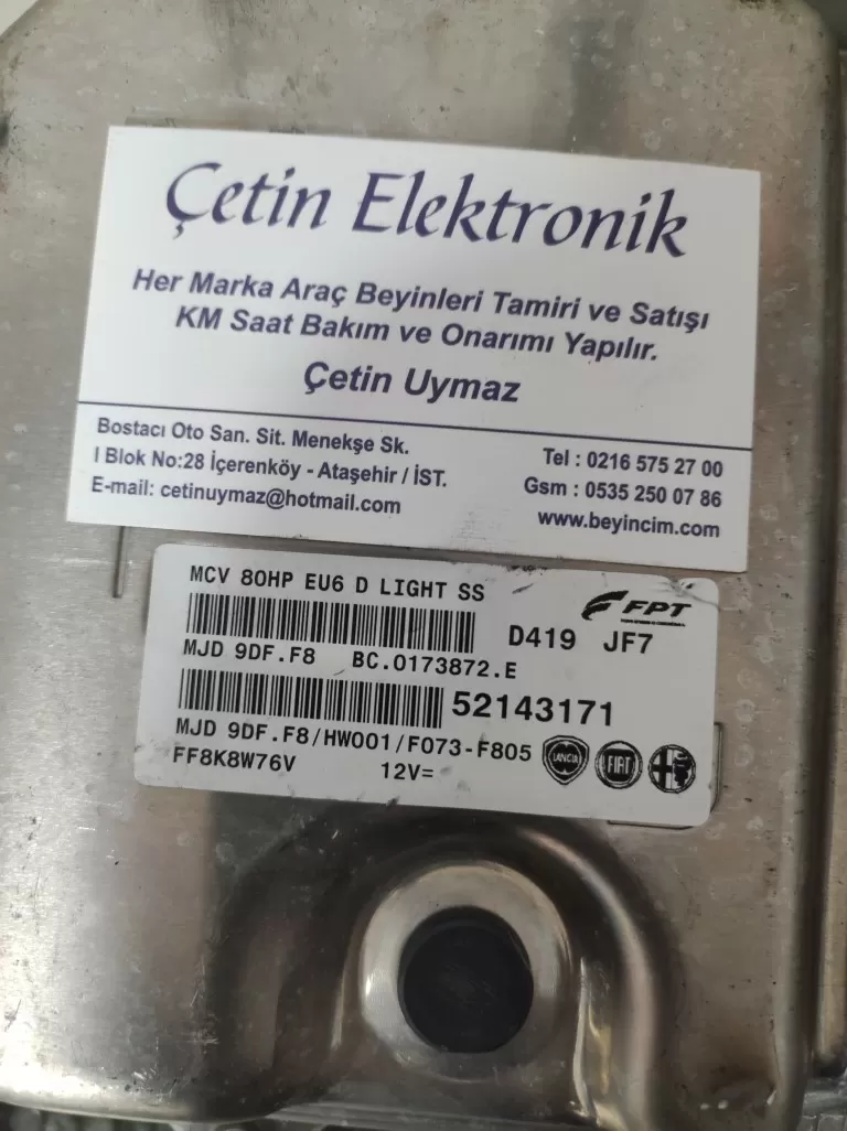 52143171 FİAT 9DF . EU6 BEYİN BEYİNCİ CETİN