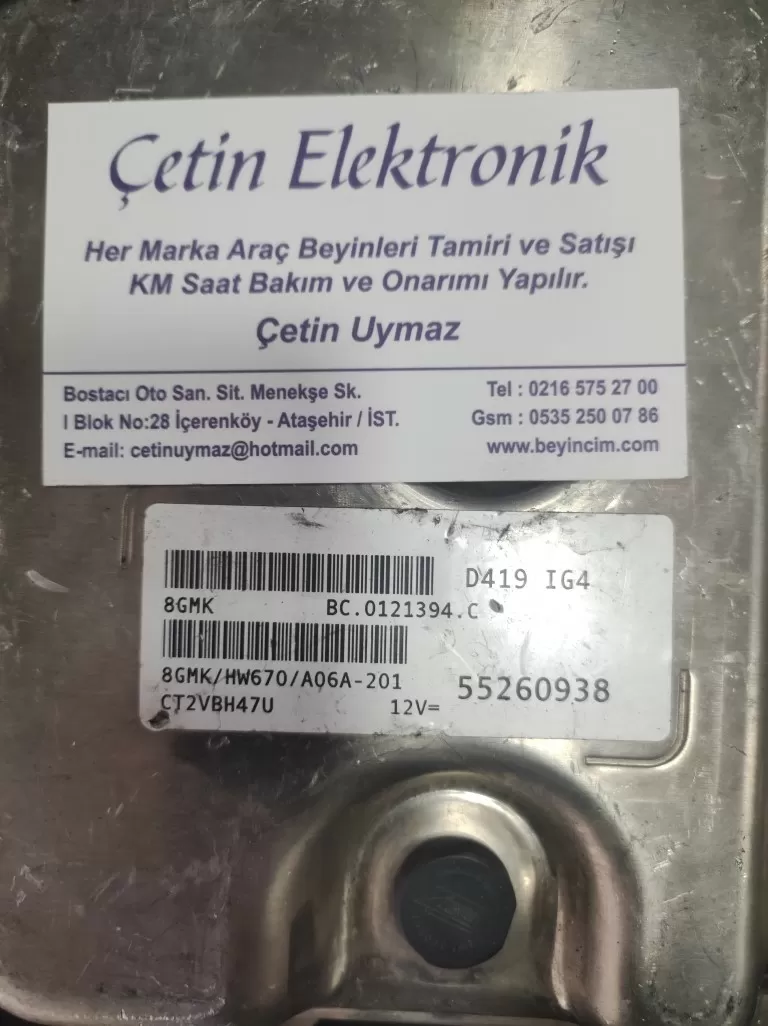 Fiat 500X 1.4 MULTIAIR 4X4 MAGNETI MARELLI 55260938 . 8GMK BEYİNCİM.COM