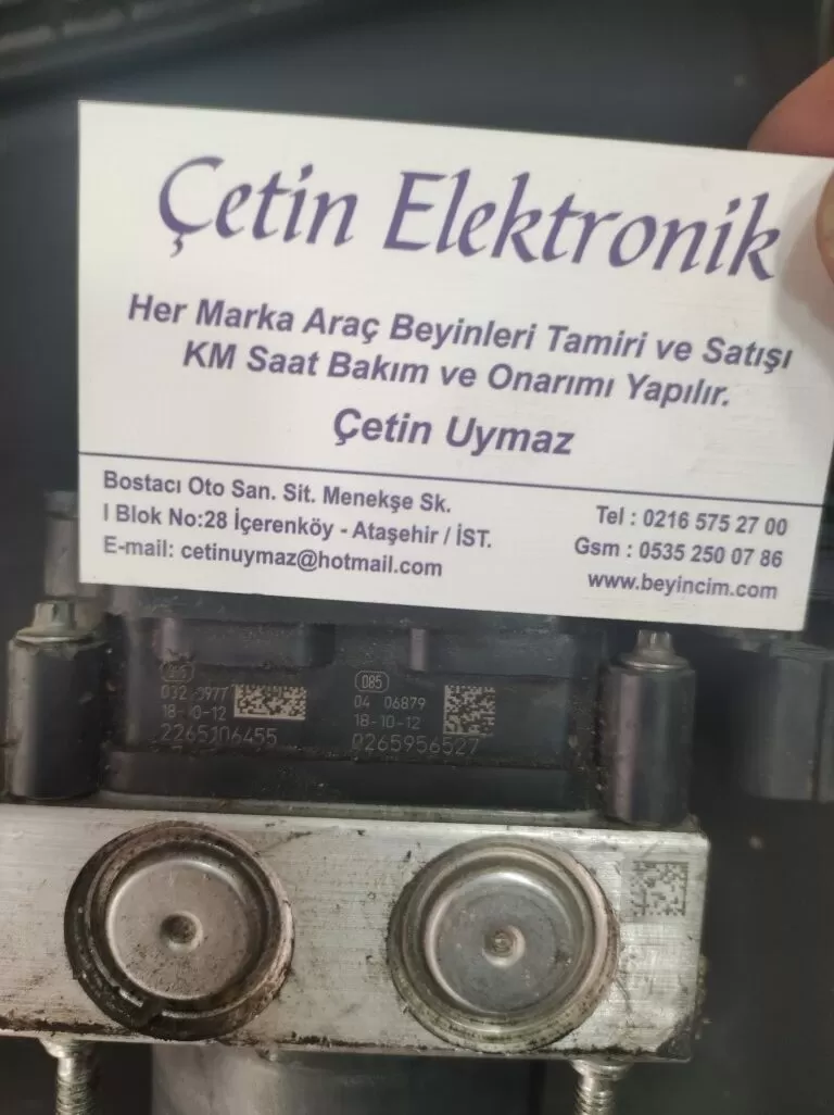 0265956527 DACIA DUSTER ABS BEYNİ 2265106455 RENAULT CLIO