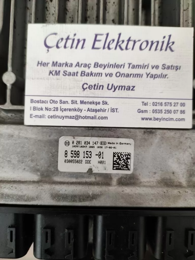 BMW ECU 5 3.0 . 8598153-01 . 0281034147 BEYİNCİM.COM