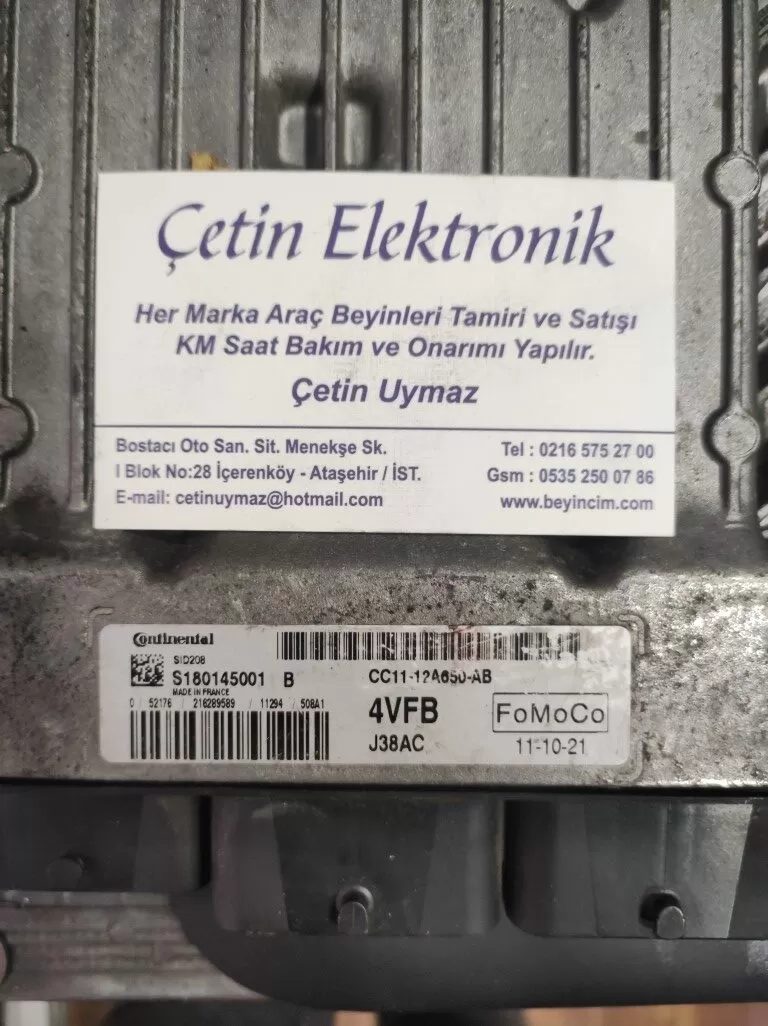 TRANSIT 2.2 TDCi MOTOR BEYNİ S180145001B / CC11-12A650-AB