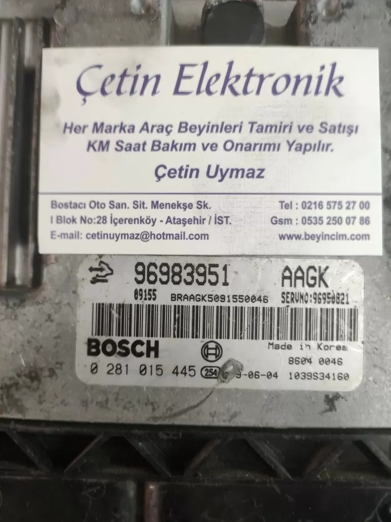 CHEVROLET CAPTİVA 2.0D MOTOR BEYİNİ - 0281015445 - 96983951
