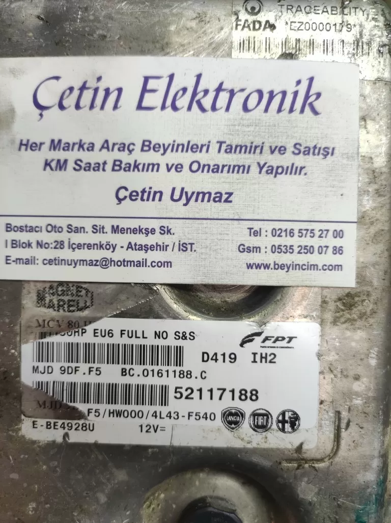 FIAT EGA DUCATO 9DF BEYİN 52117188