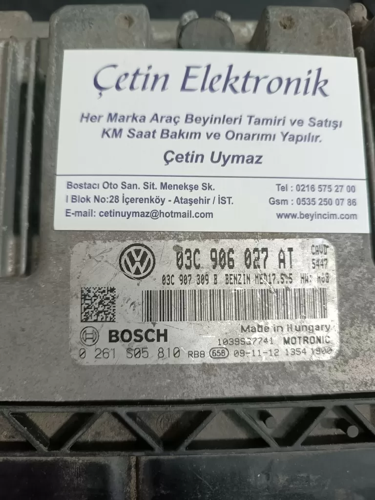 03C906027AT 0261S05810 MED17.5.5 VW SCIROCCO MOTOR BEYNİ