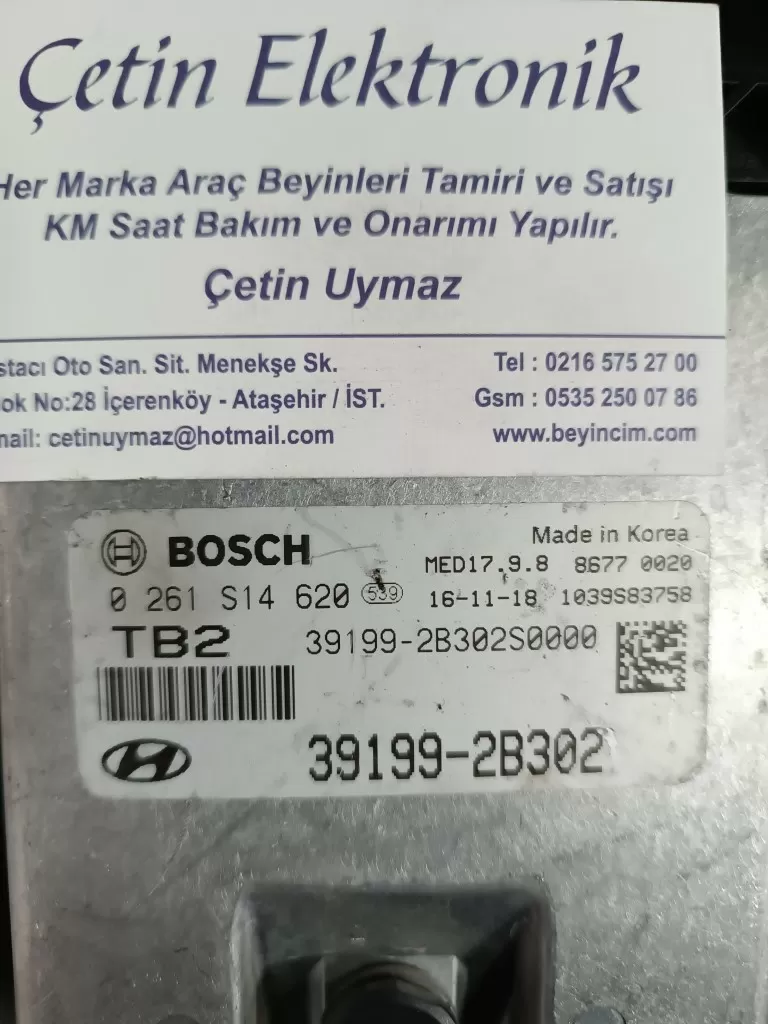 39199-2B302 0261S14620 Hyundai Tucson 1,6 TB2 BEYİNCİM.COM