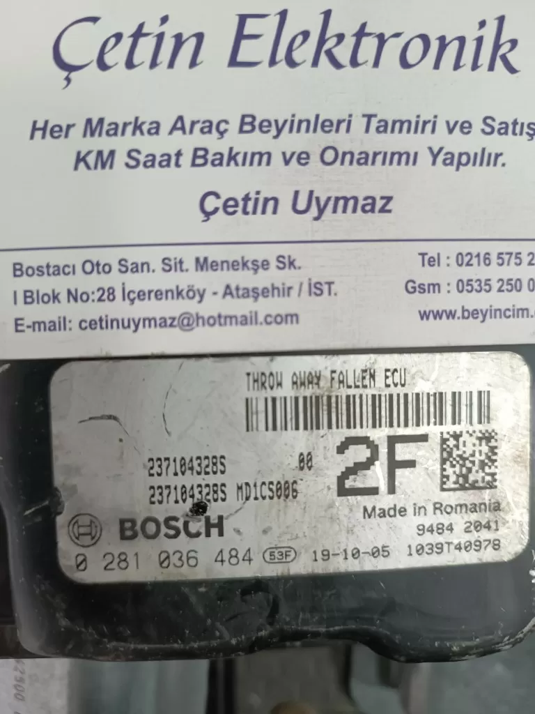 237104328S 0281036484 DACİA DUSTER MOTOR BEYNİ