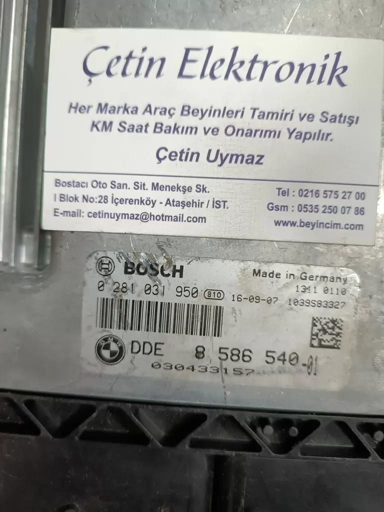 Motor ECU,BMW 330d 0281031950 DDE8586540, DDE 8 586 540