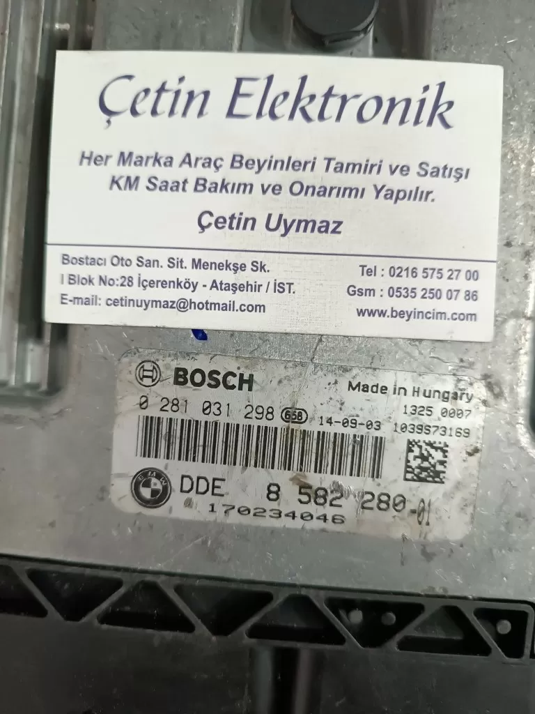 0281031298 BMW 1.16 D MOTOR BEYNİ 1 Serisi F30