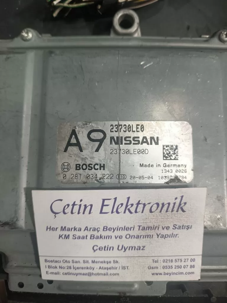 NİSSAN MOTOR BEYNİ 0281034222 . 2370LE0 . BEYİNCİM.COM