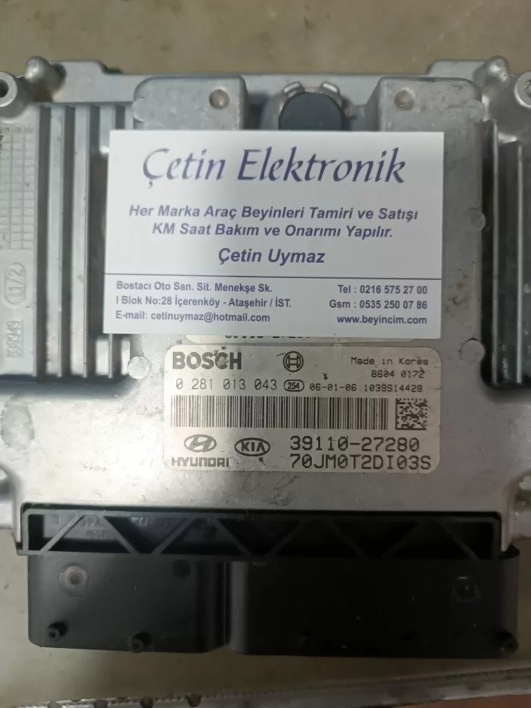 39110-27280. 0281013043 KIA-HYUNDAI MOTOR BEYNİ