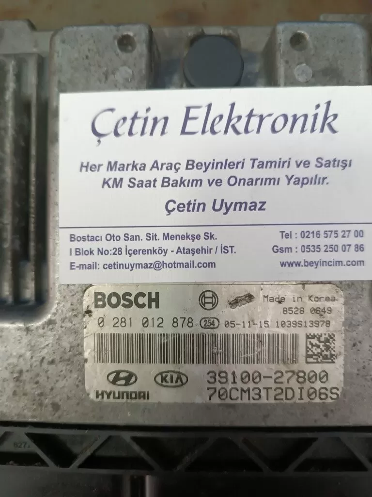 Hyundai Santa Fe 2.2 Motor Beyni Bosch 0281012878 39100-27800