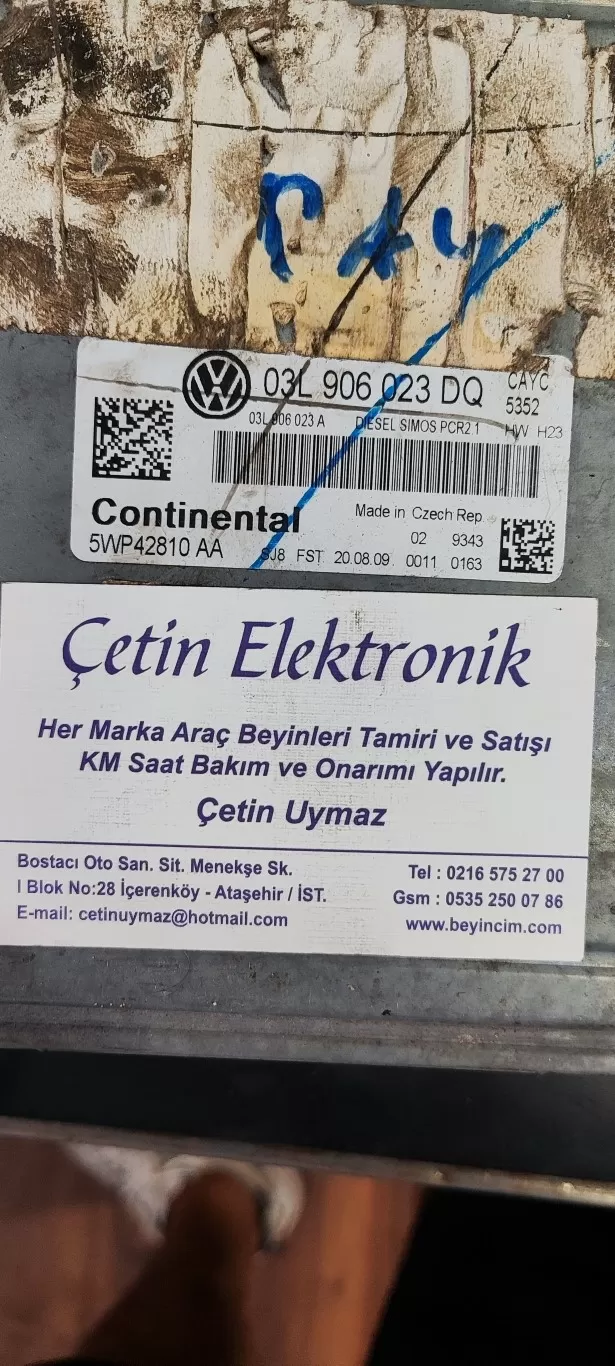 VW Golf VI Touran ECU Beyin 03L906023DQ 03L 906 023 DQ 5WP42810 AA