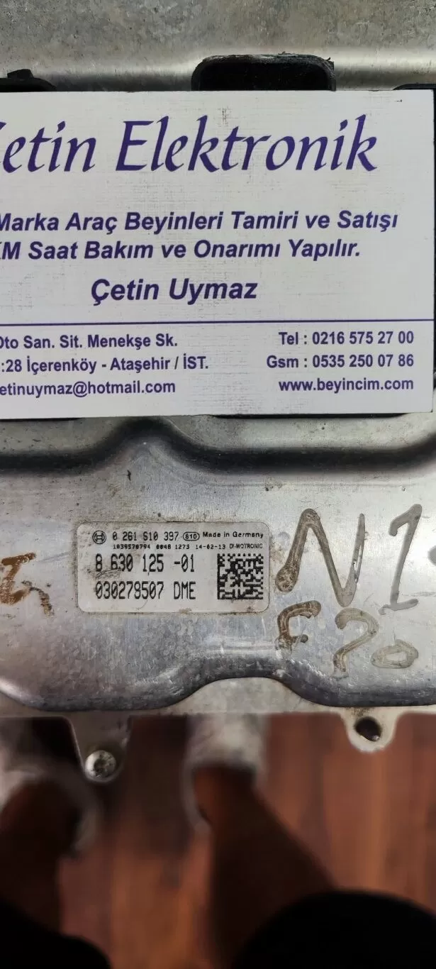 8630125-01 0261S10397 030307084 BMW F30 MOTOR BEYNİ
