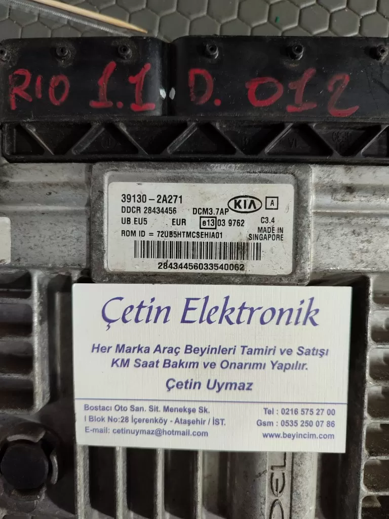 KİA RİO 1.1 MOTOR BEYNİ 39130-2A271 / 28377767 / DCM3.7AP