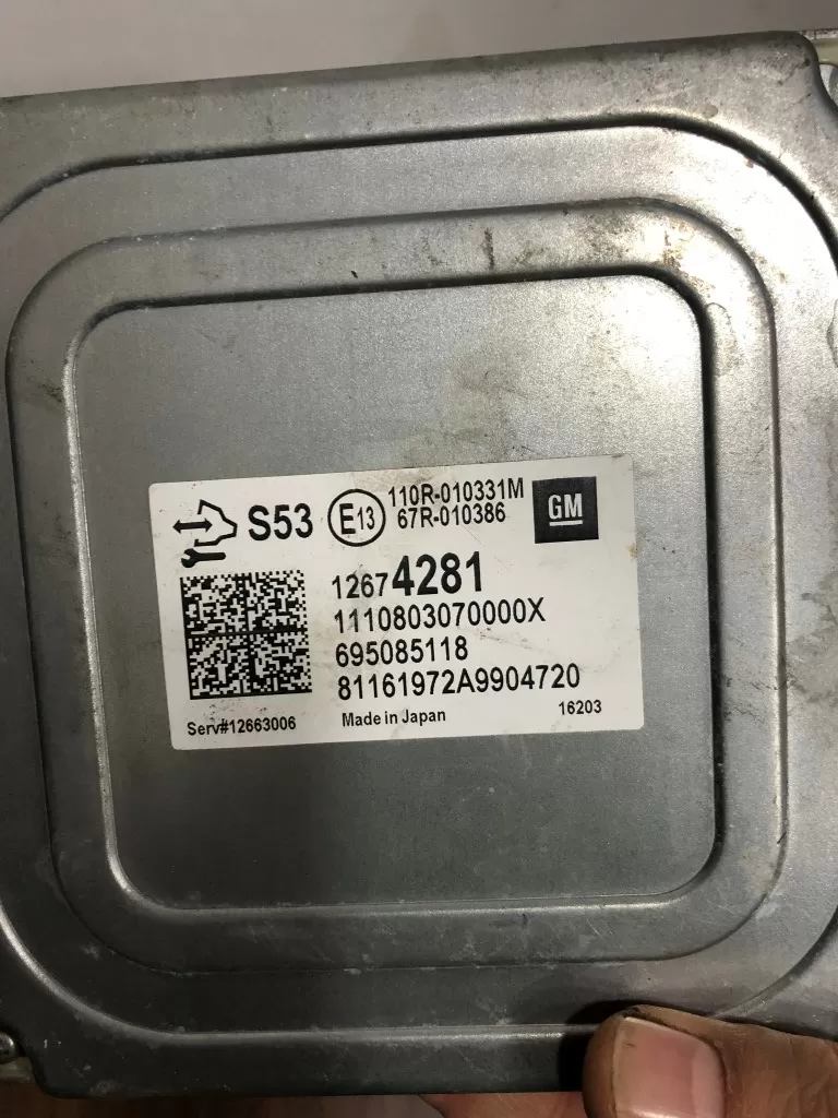 Opel Astra K Motor Beyni 67R010386 12674281 695085118 S53
