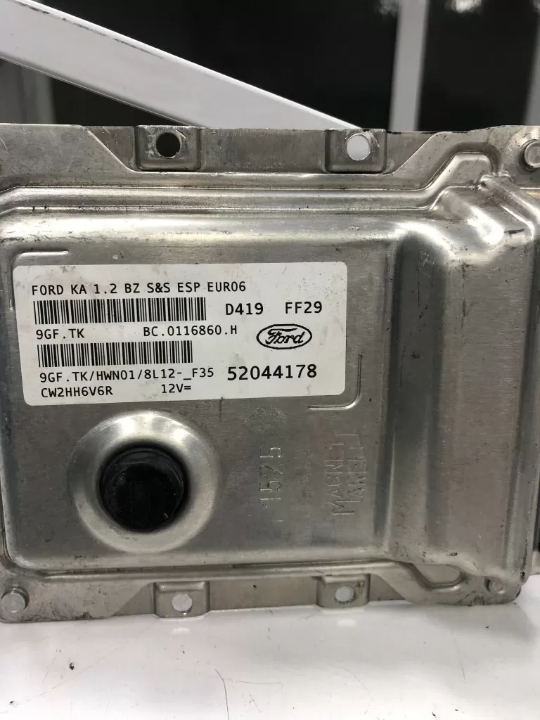 ECU FORD KA 1.2 8V 52044178 9GF.TK HWN01 ESP EUR06 D419 FJ17