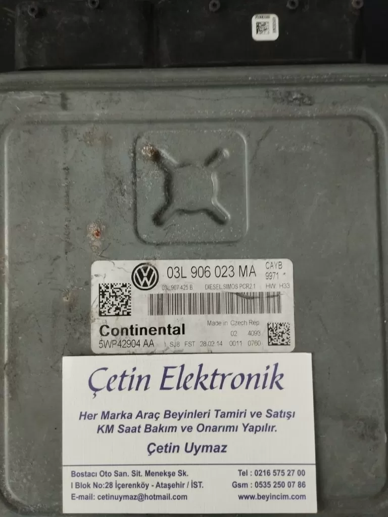 Volkswagen Polo TDI Motor Beyni 03L906023MA - 5WP42904AA – Audi motor beyni
