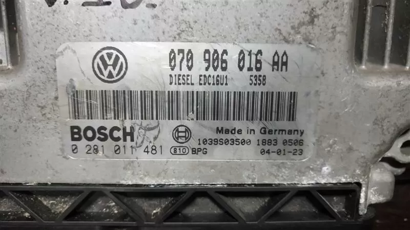 VW Touareg 5.0 V10 070906016AA 0281011481 BEYİNCİM.COM
