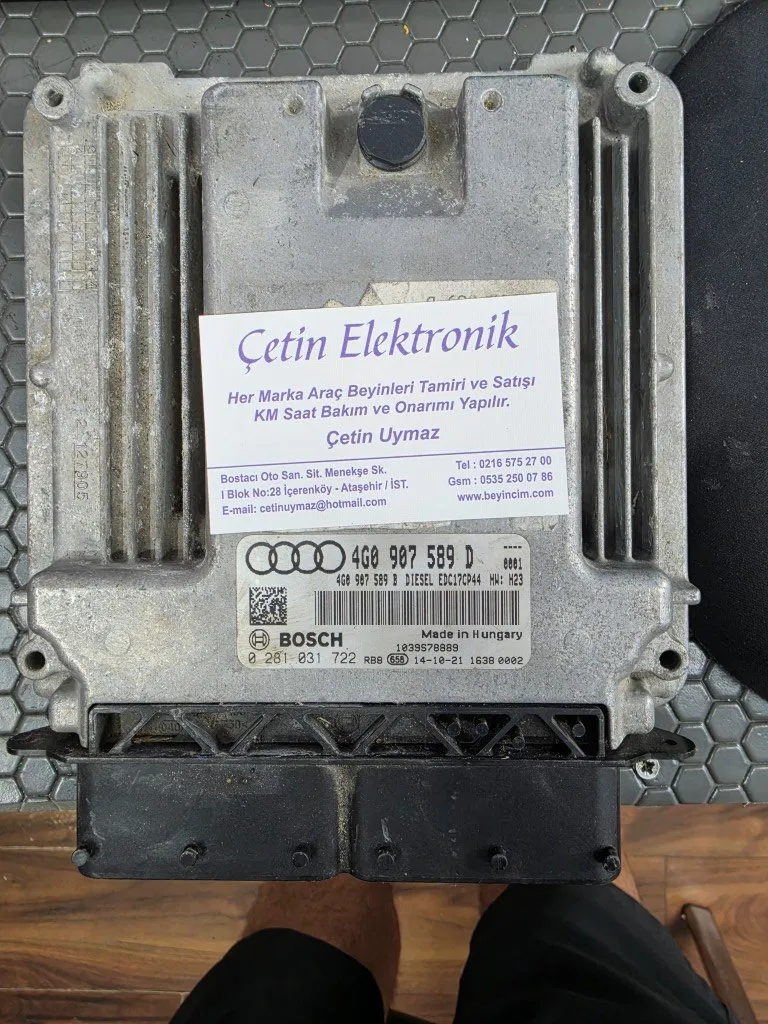 0281031722 4G0907589D 0281 031 722 4G0 907 589 D AUDI A6 3.0TDI Motor Beyni
