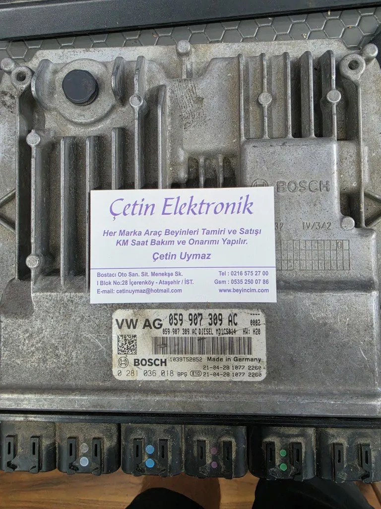 Audi Q7 motor kontrol ünitesi MD1CS014 059907309AC BOSCH 0281036018 0281 036 018 059 907 309 AC