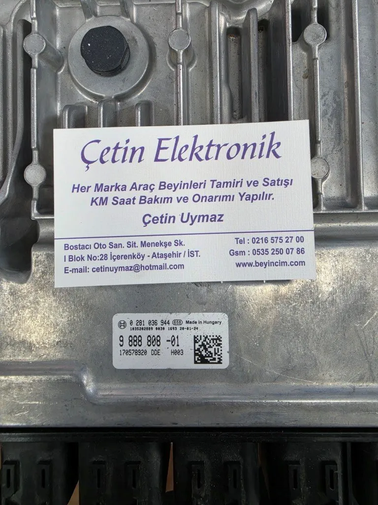 BMW X2 F39 0281036944 0281 036 944 9 888 808 MOTOR BEYNİ MD1CS001