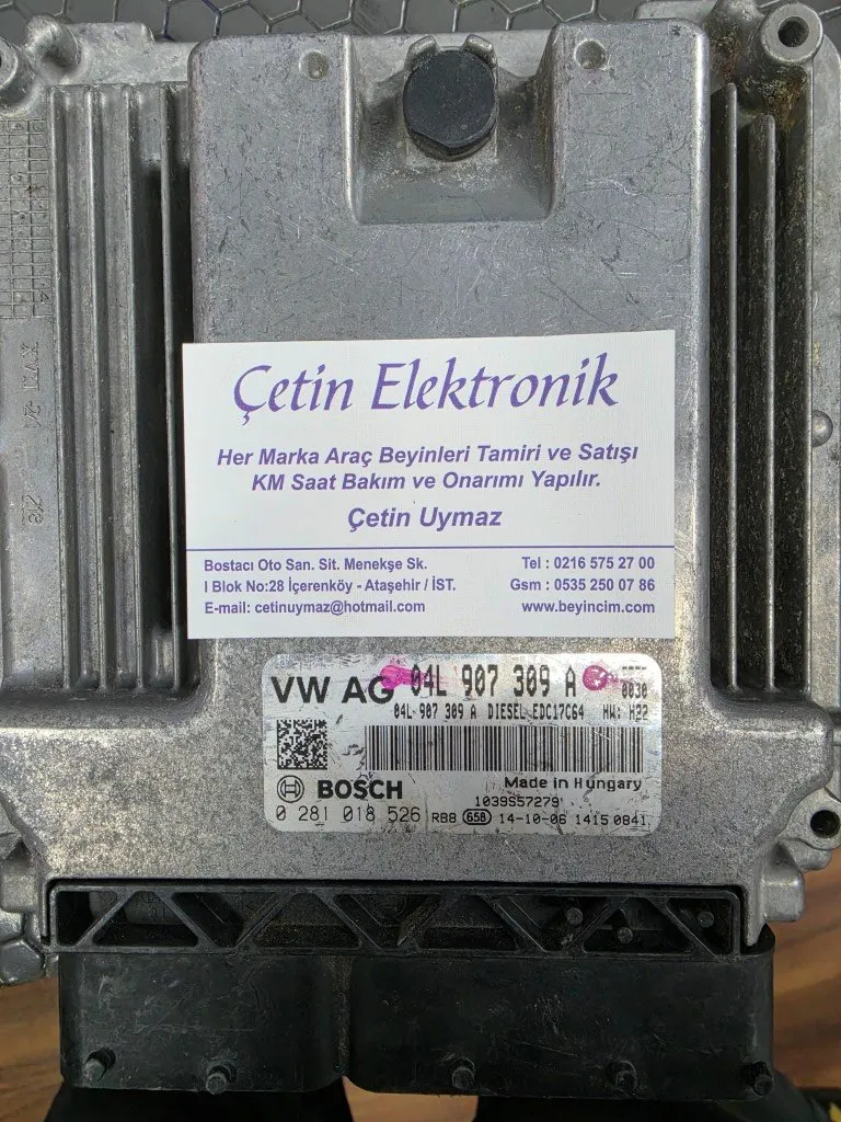 Volkswagen Golf Motor Beyni 04L907309A - 0281018526 0281 018 526 - EDC17C64