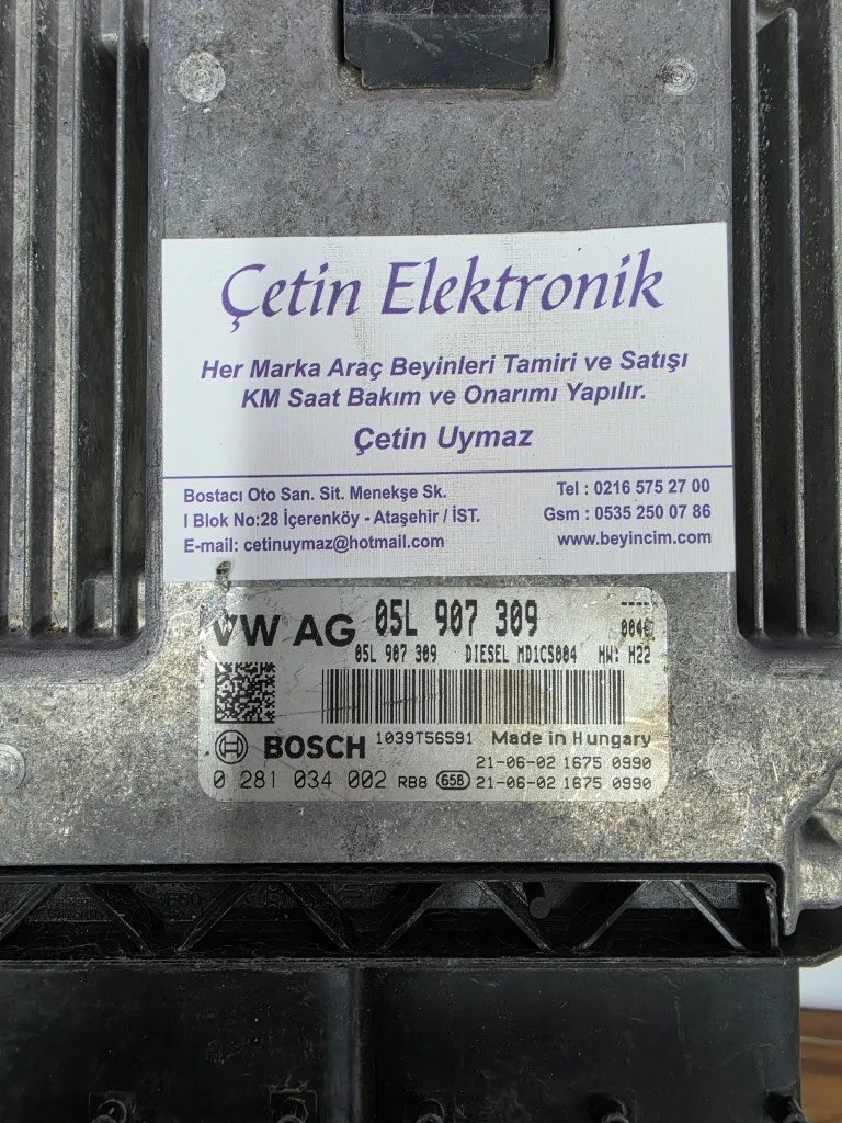 05L907309 AIDİ A6 2.0 MOTOR BEYNİ 0281034002 MD1CS004
