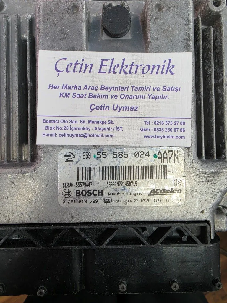 OPEL ASTRA J MOTOR BEYNİ 55585024 0281018769 E59 55579447