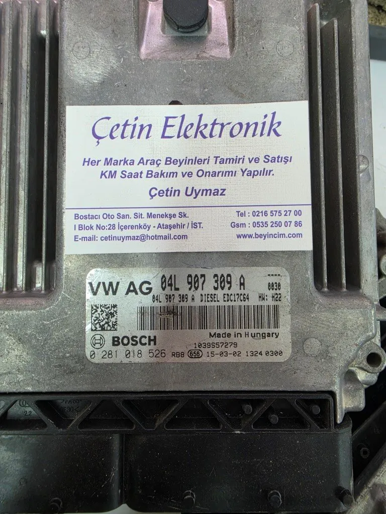 Volkswagen Golf Motor Beyni 04L907309A - 0281018526 - 0281 018 526 EDC17C64