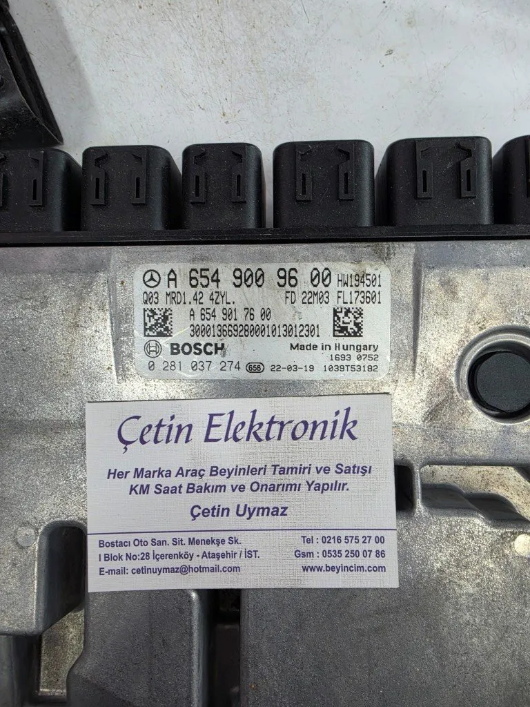 MERCEDES E220 D W213 MOTOR BEYNİ 0281037274 A6549009600 Q03 MRD1.42 4ZYL.