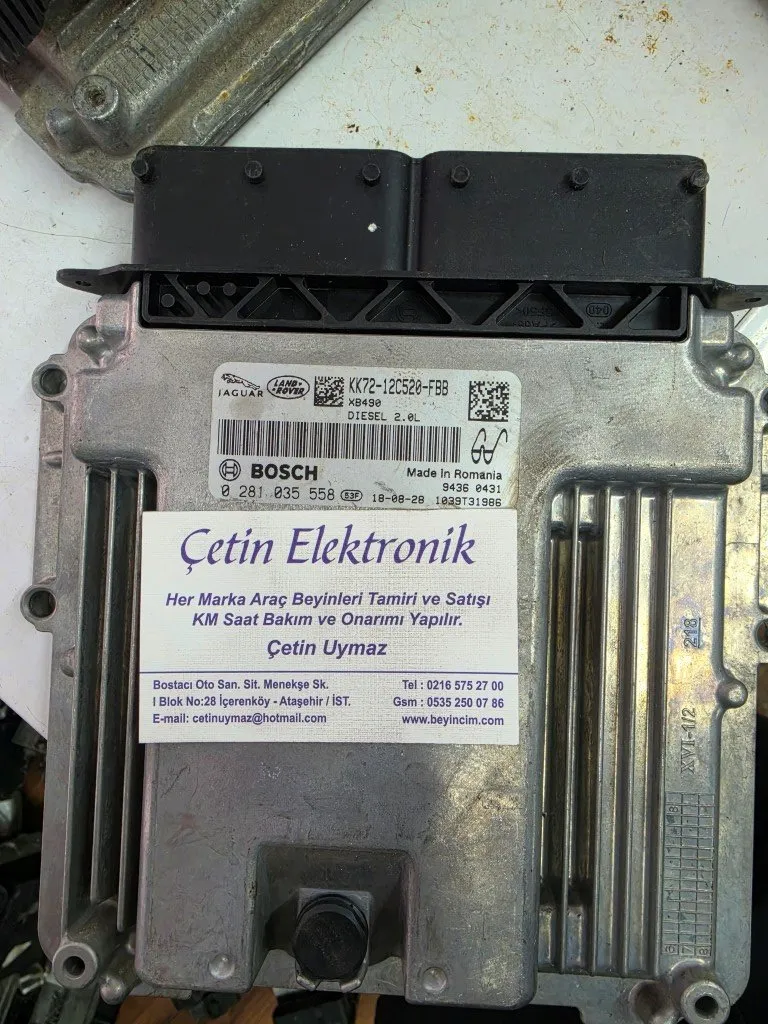 Jaguar LandRover Motor Beyni 0281035558 KK72-12C520-FBB XB490 0281 035 558 BEYİNCİM.COM