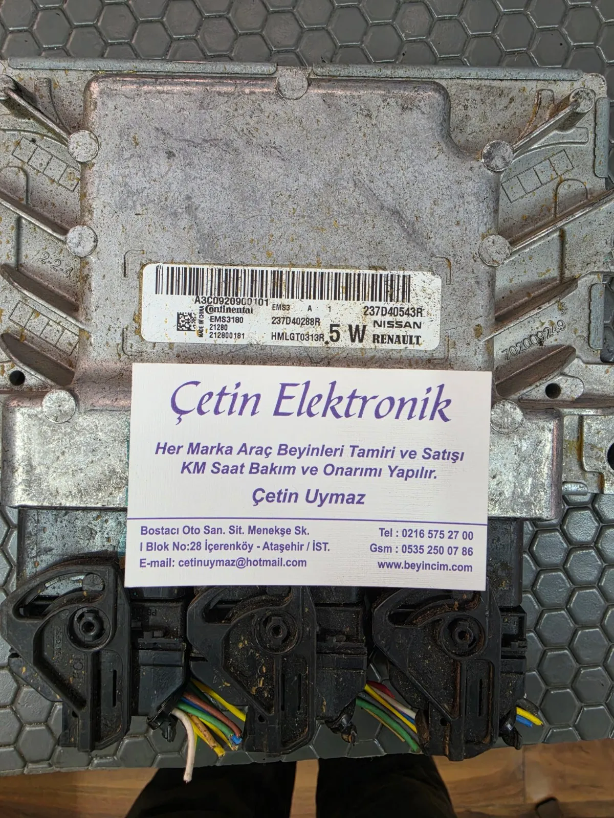 237D40543R EMS 3180 237D40396R 237D40546R EMS3194 MOTOR BEYNI DACİA DUSTER