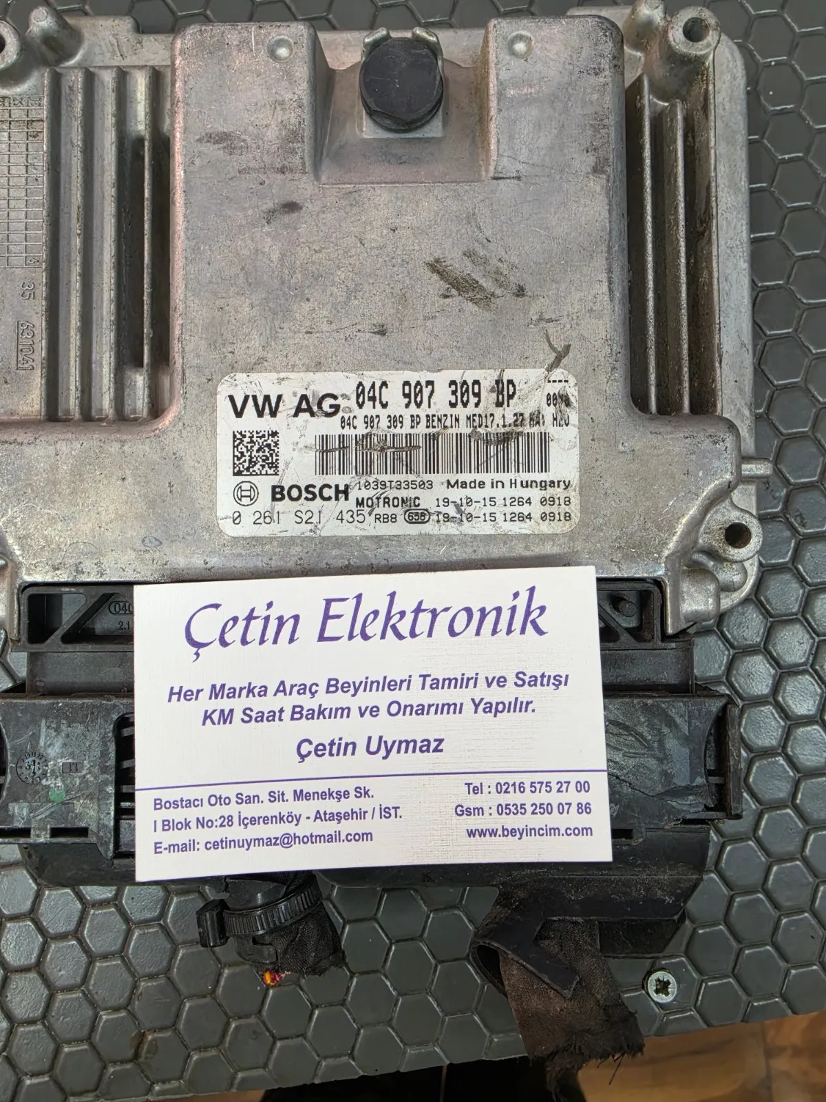 04C907309BP MED17.1.27 0261S21435 MOTOR BEYNİ