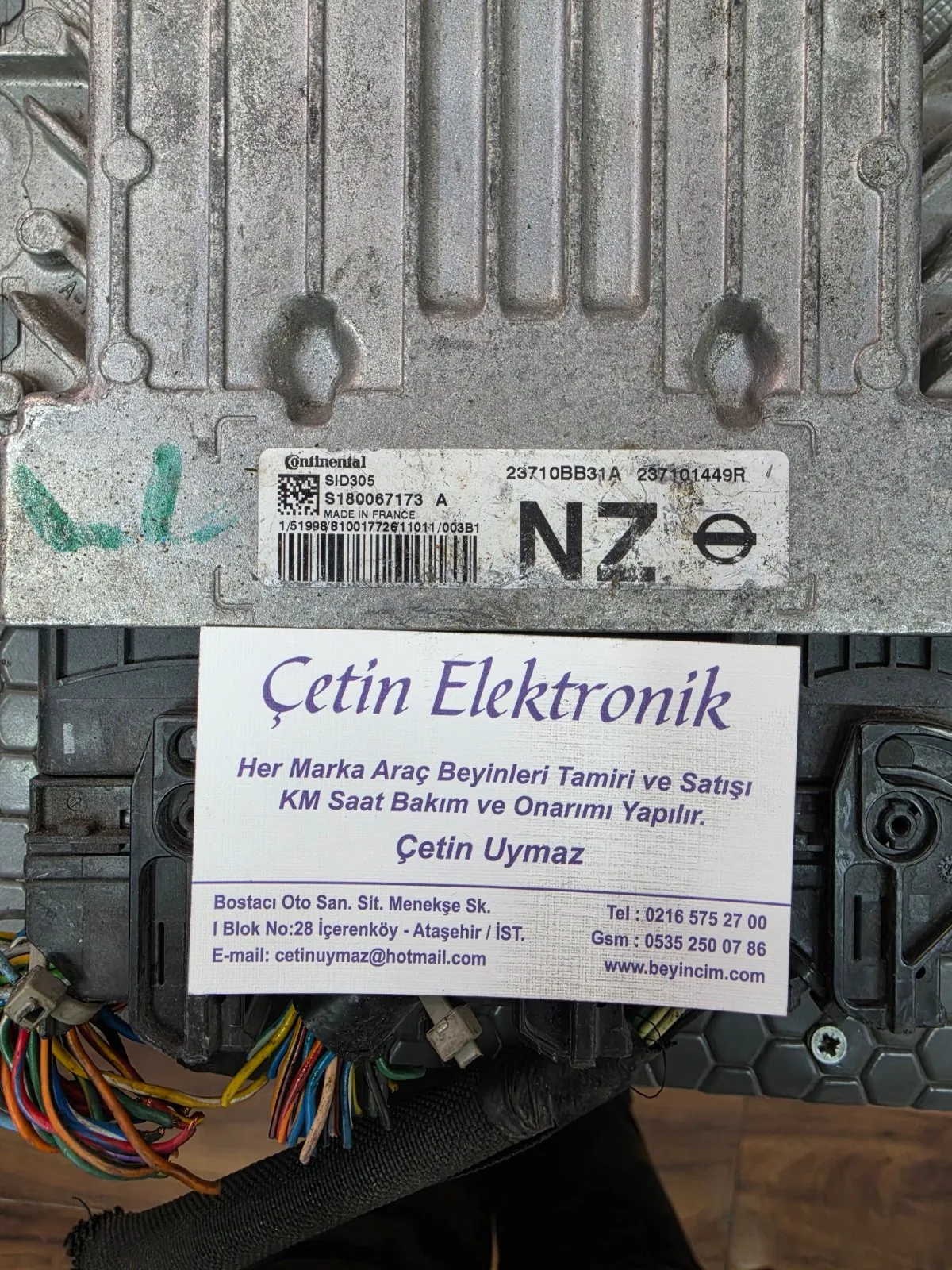 Nissan Qashqai Orjinal 1.5 Motor Beyni 23710BB31A 237101449R SID305 S180067173A