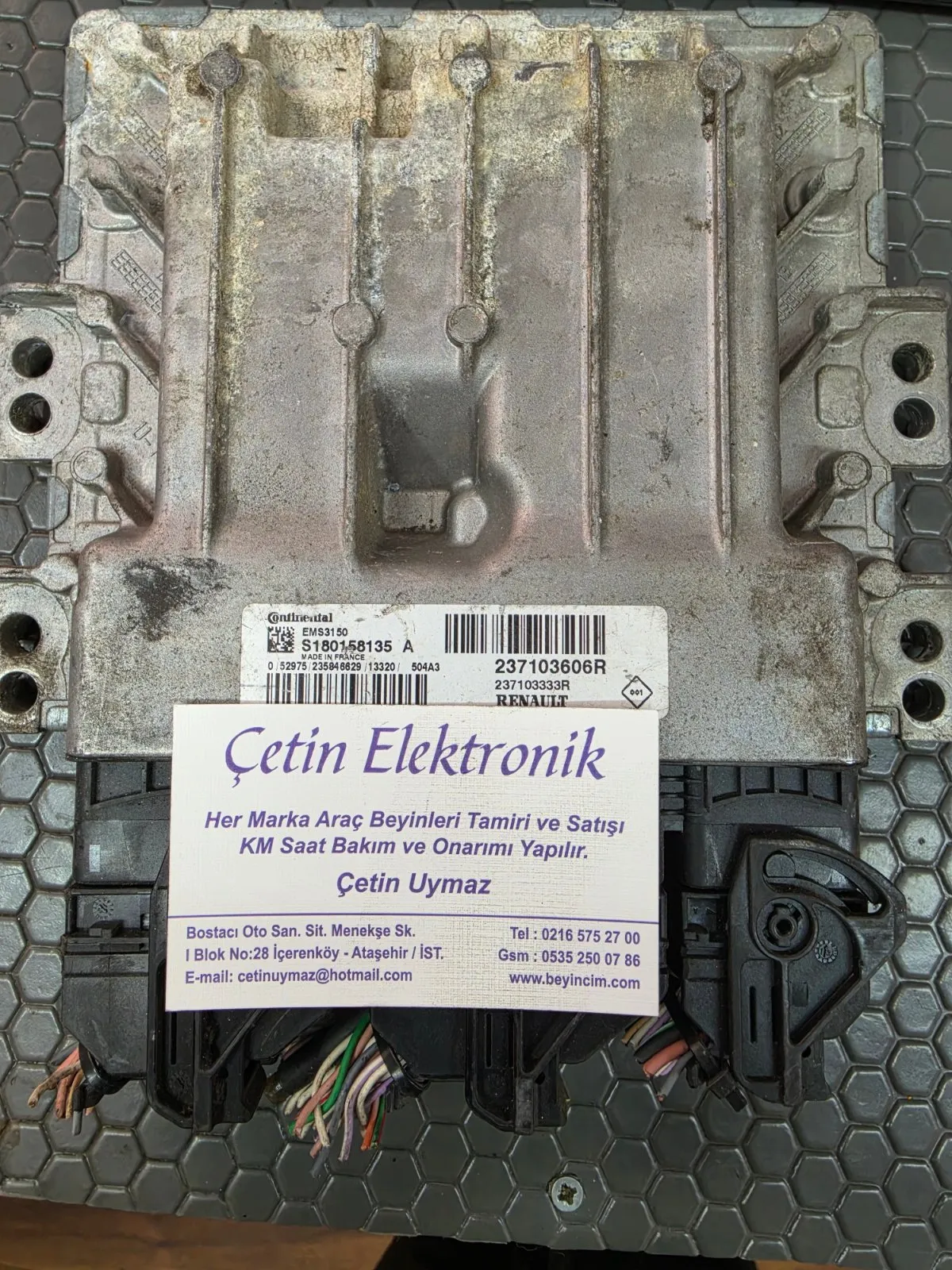 237103606R S180158135A EMS3150 RENAULT CLIO MOTOR BEYNİ