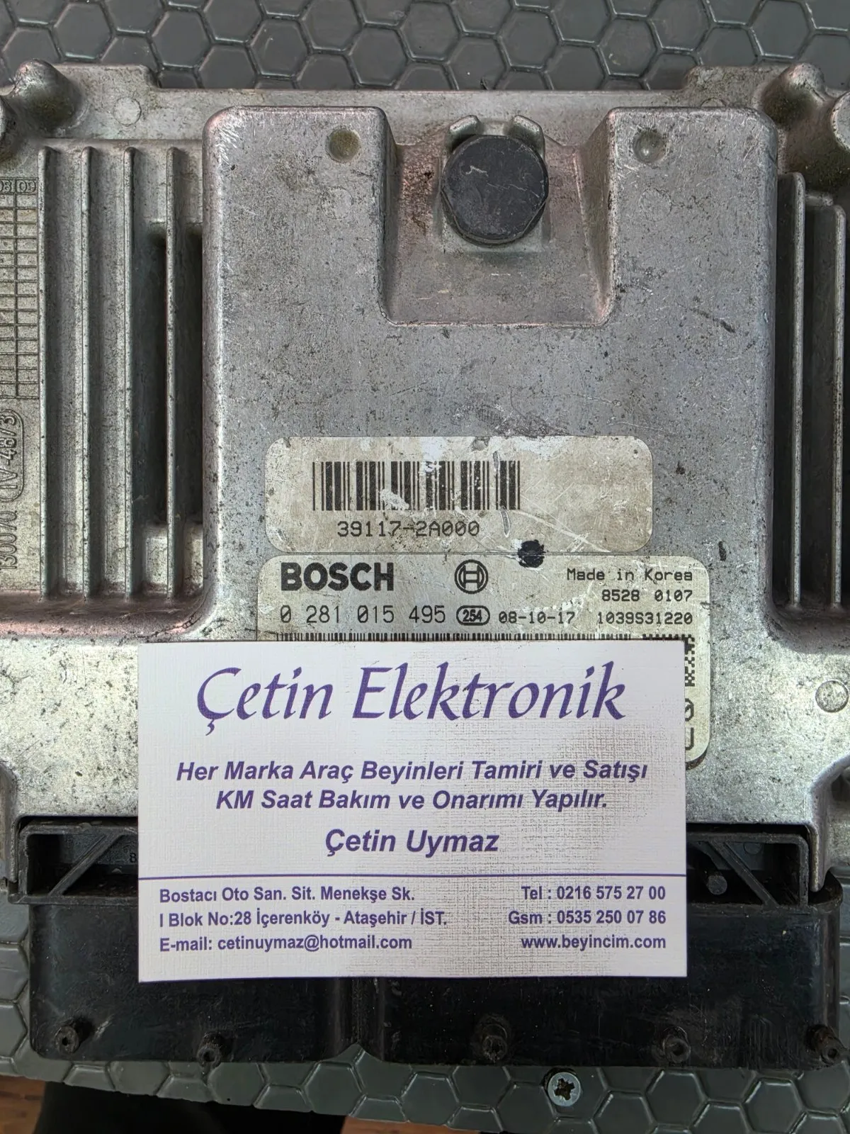 HYUNDAI I20 CIKMA MOTOR BEYNI 0281015495 39117-2A000