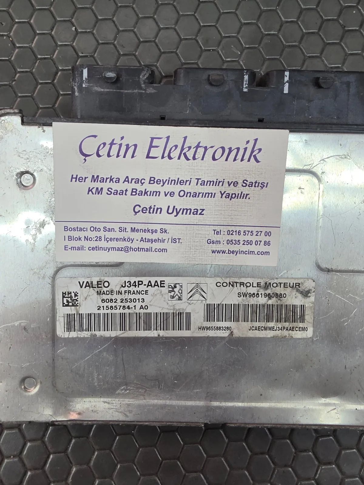 Citroen C2 C3 MOTOR ECU SW9661960880 HW9655883280