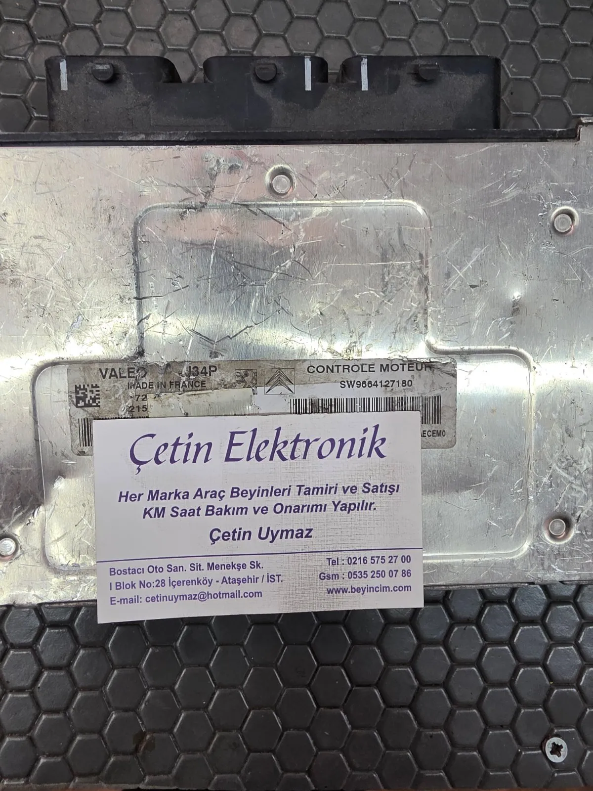 PEUGEOT CİTROEN J34P MOTOR BEYNİ SW9664127180 / 21586048-9