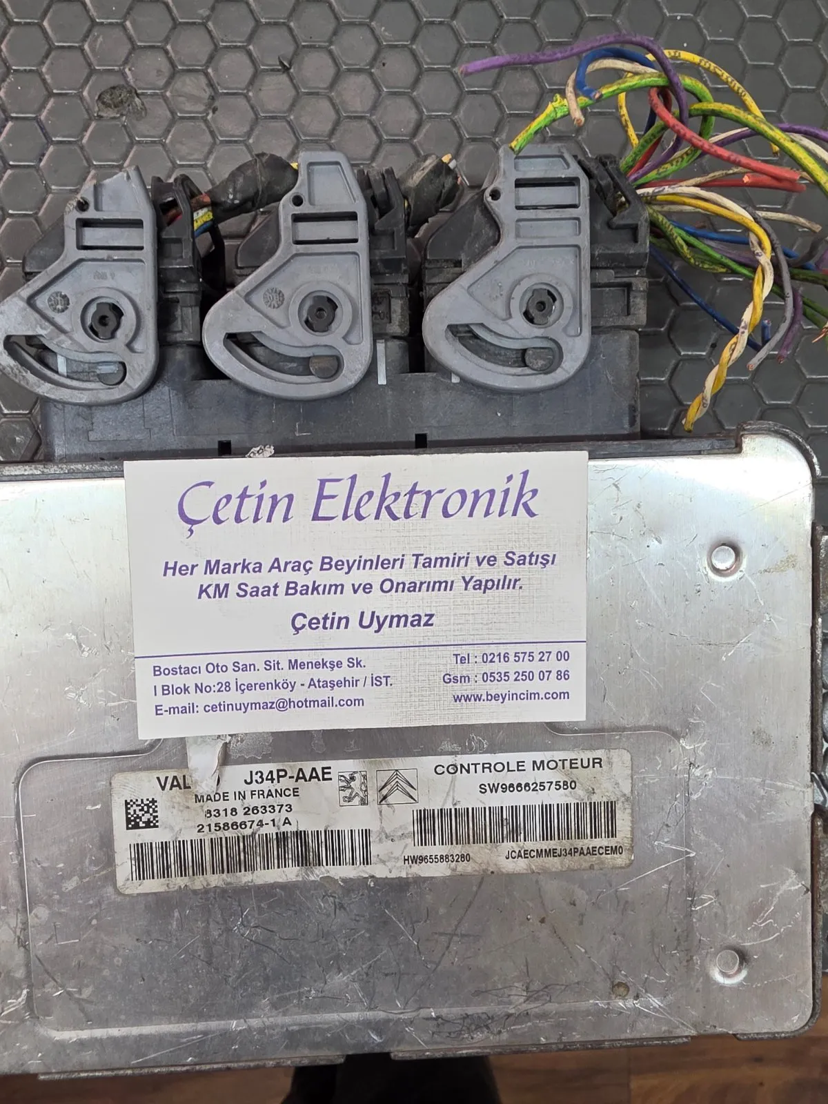 Peugeot 206+ 207 Partner 1.4 Motor Beyni Valeo J34P SW9666257580