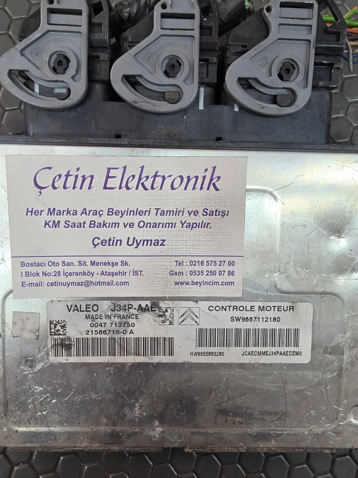 SW9667112180 J34P-AAE 0047 713750 - PEUGEOT MOTOR BEYNİ