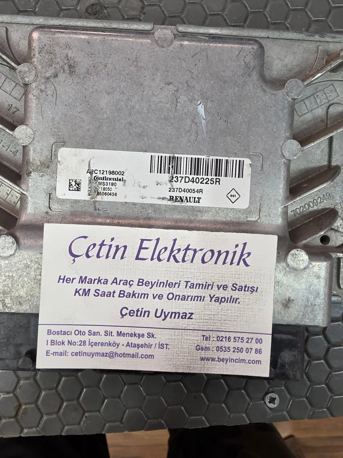 Ecu Motor Kontrol RENAULT 237D40225R