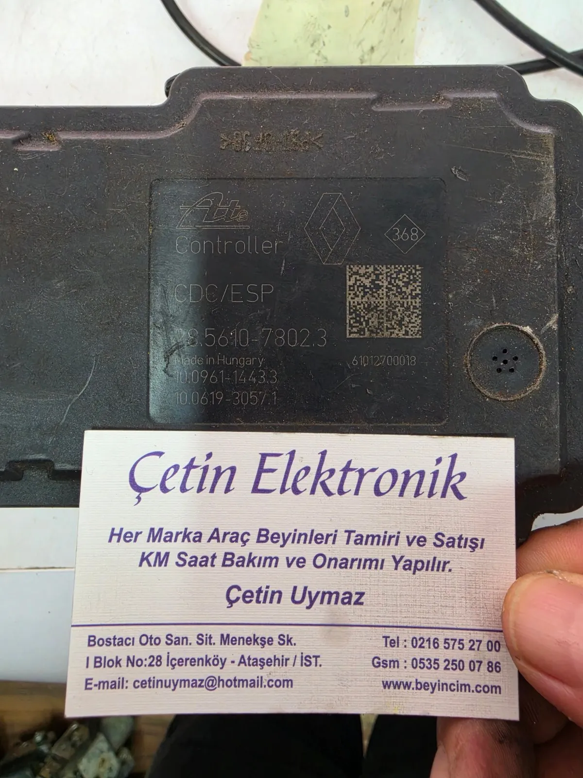 28.5610- 7802.3 RENAULT LAGUNA3 ABS BEYNİ 10.0961-1443.3