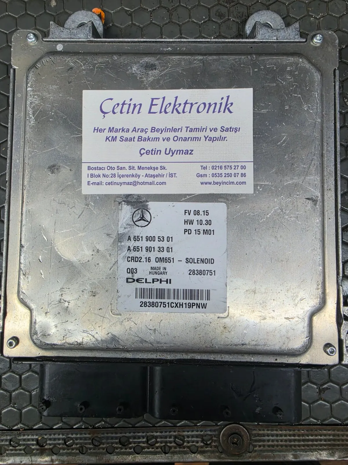 A6519005301 28292738 CRD2.16 MERCEDES E MOTOR BEYNİ