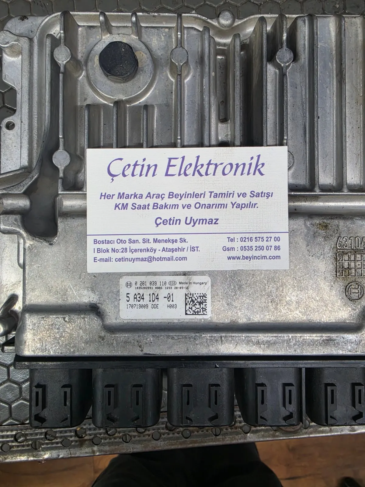 BMW 3 Serisi G20 G21 Motor Kontrol Bilgisayar Modülü Ünitesi 5A341D4 0281039110