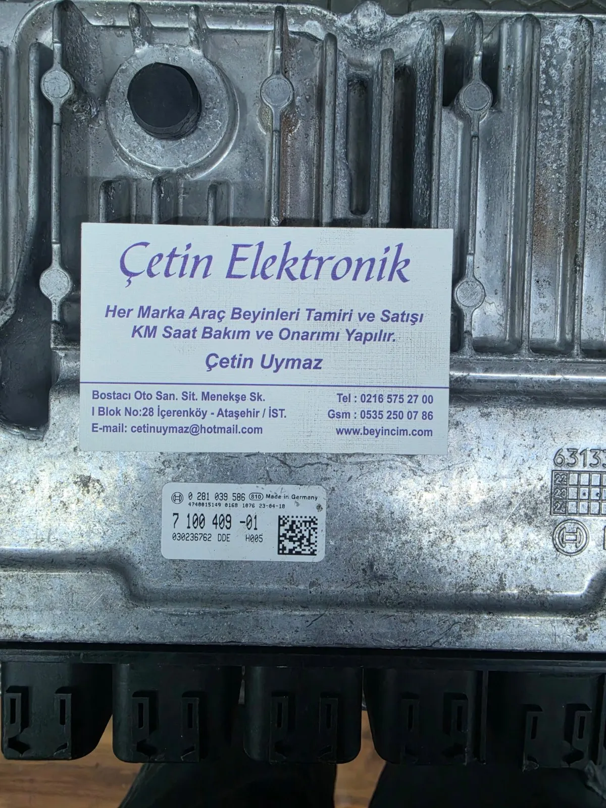 BMW 3 SERİSİ G20 G21 ECU MOTOR KONTROL ÜNİTESİ OEM 7100409 / 0281039586 2022