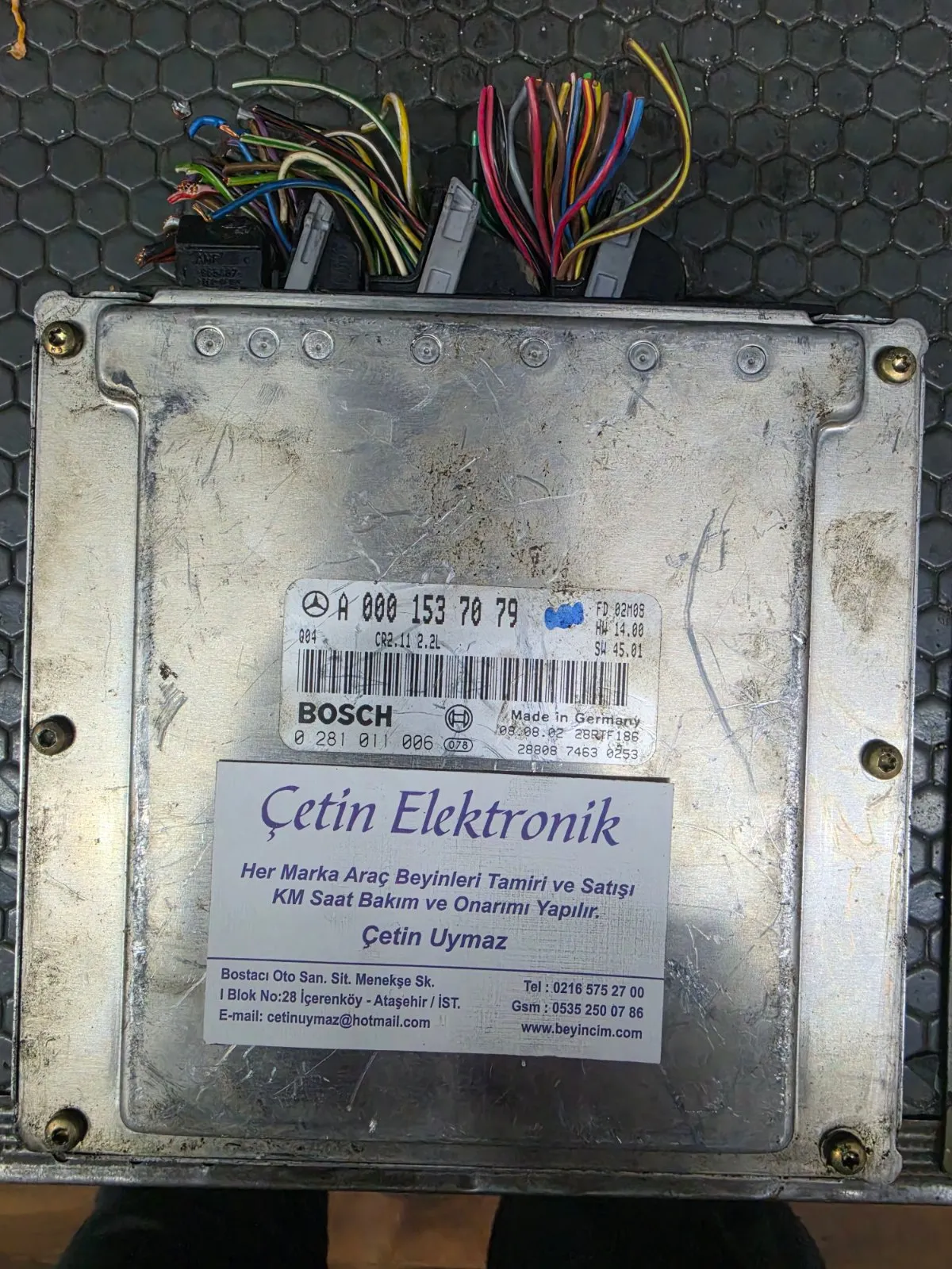 A0001537079 0281011006 Mercedes W203 C200 2.2 CDI Motor Beyni