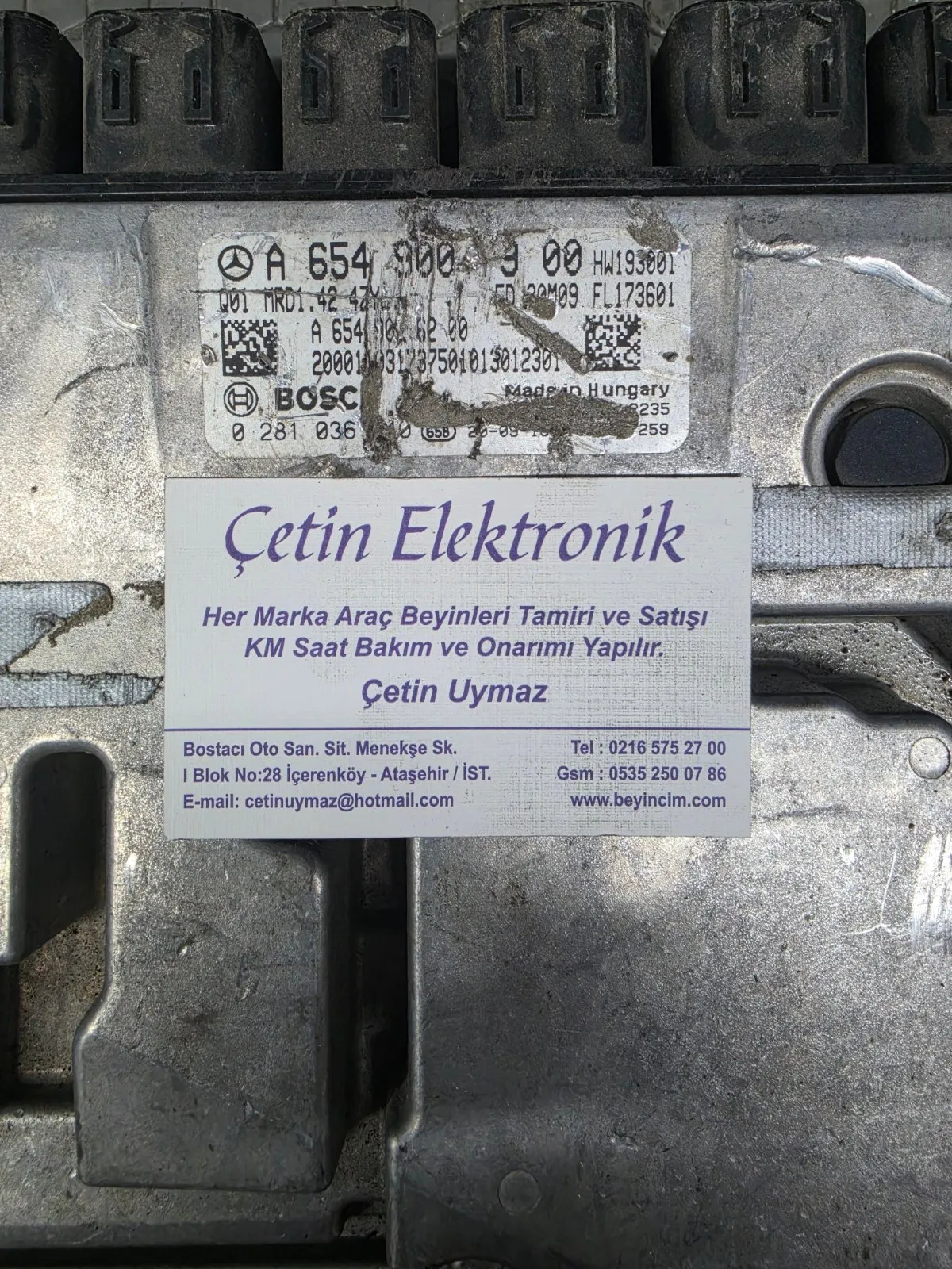 Mercedes E 2.0 A6549007900 0281036840 MD1CP001 MOTOR BEYNİ