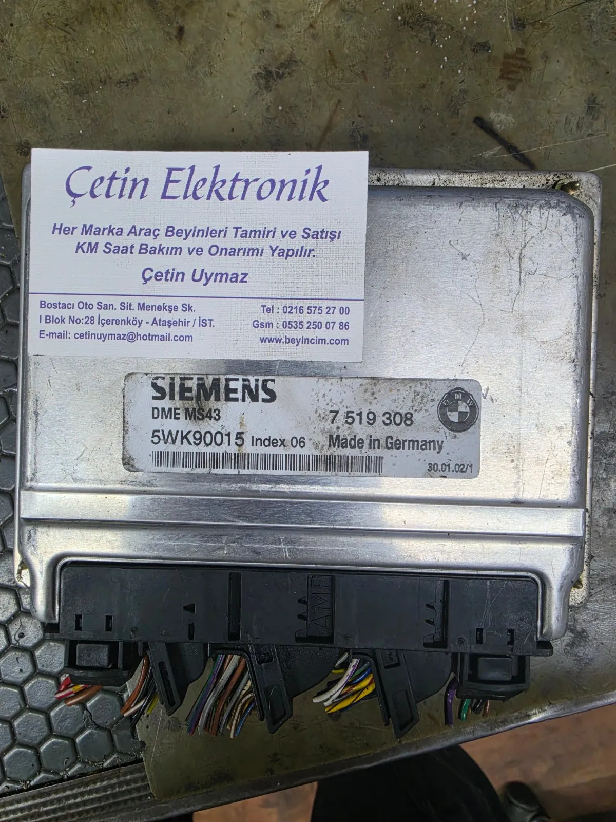 BMW E46 E39 MOTOR BEYNİ 7519308 5WK90015 DME MS43