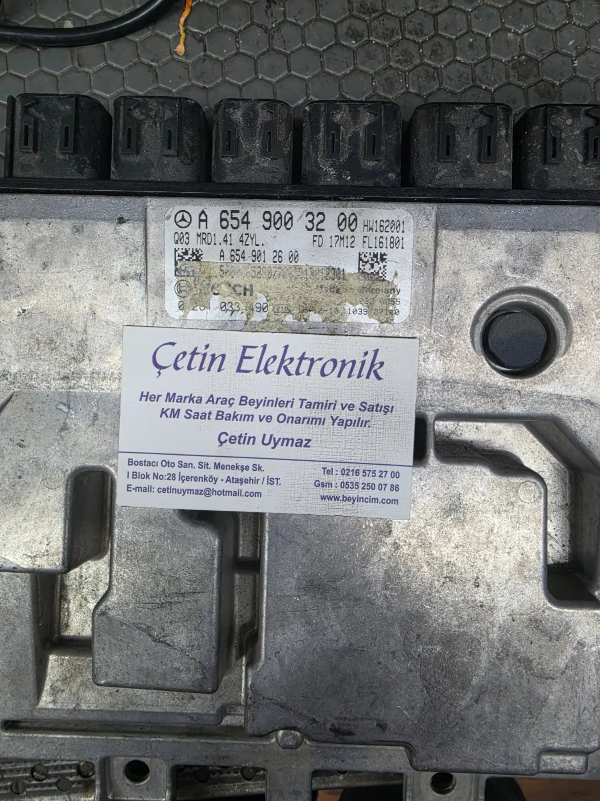 MERCEDES E220 CDİ MOTOR BEYNİ 0281033490 A6549003200 MRD1.41